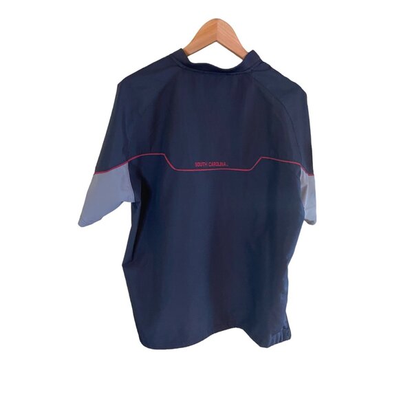 Under Armour Mens Windbreaker LG Navy SC Gamecocks Quarter-Zip Pullover Logo - Picture 2 of 11